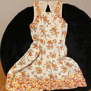 Cream flowered dress